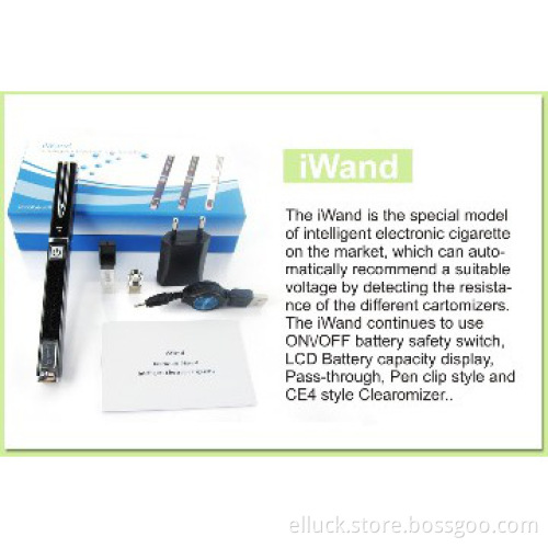 Newest electronic cigarette e cig iWand itaste vv top sell